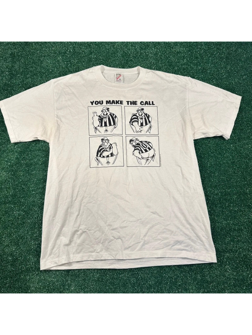 Vintage 1994 Jerzees you make the call joke tee prison guard funny tee size XL